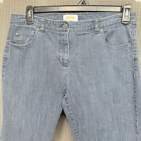 Talbots Womens Size 10 Blue Stretch Denim Straight-Leg Jeans - Picture 4 of 8